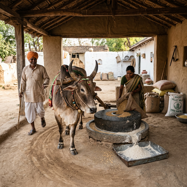 Bull Powered Chakki